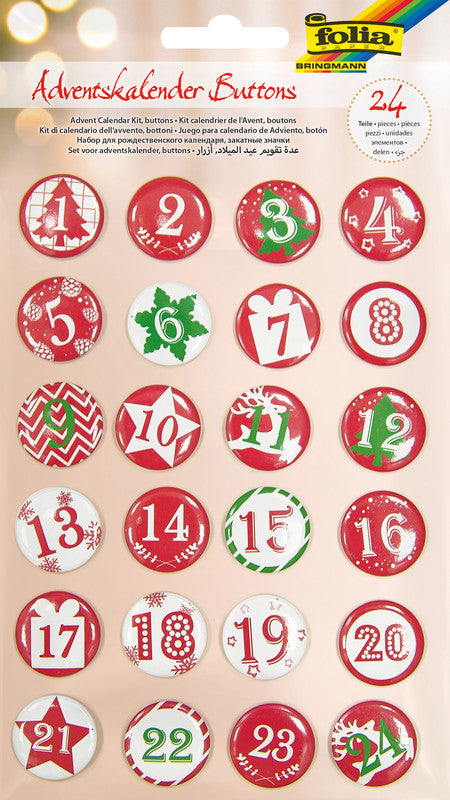 Folia Sticker – 24 Stück – mehrfarbig