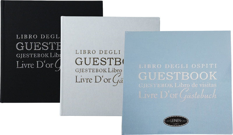 Eibert Gästebuch – 240 × 240 mm – 154 Seiten – gebunden, Stoffeinband, schwarz