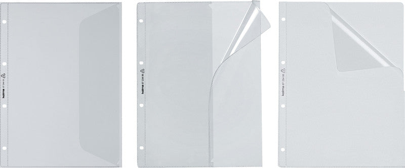Kolma Sichtmappe A4 – Transparent, Kunststoff, Glänzend, 150 µm, 50er-Pack