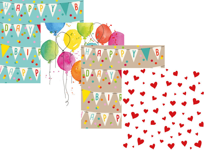 A la carte Servietten Lucky Day – 33 × 33 cm – 3-lagig, Tissue – 20 Stk.