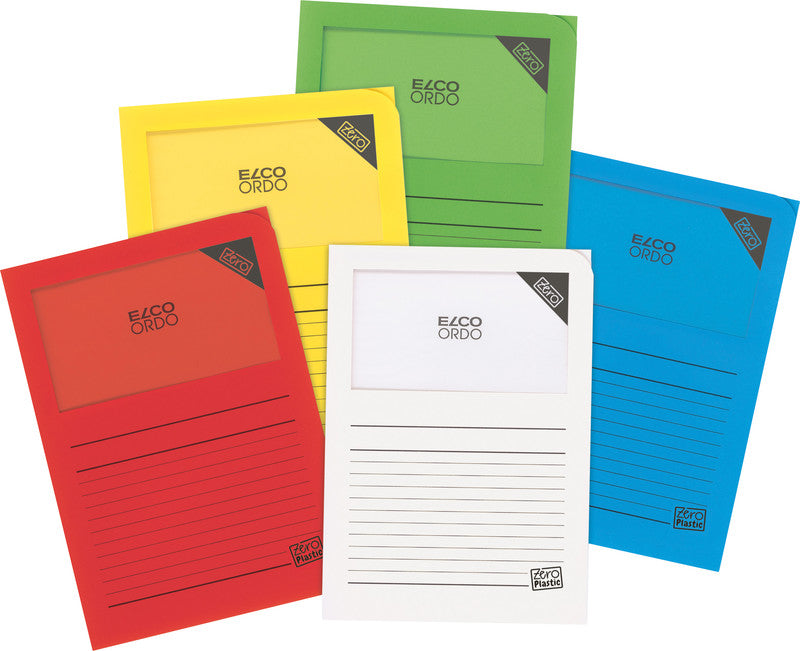 Elco Sichtmappe A4 – farbig sortiert, Papier, 50er-Pack
