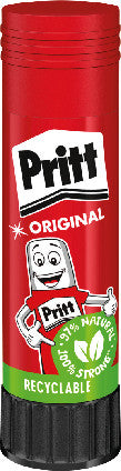 Pritt Klebestift – Stift, permanent, transparent, lösungsmittelfrei, 22 g, für Papier, Karton
