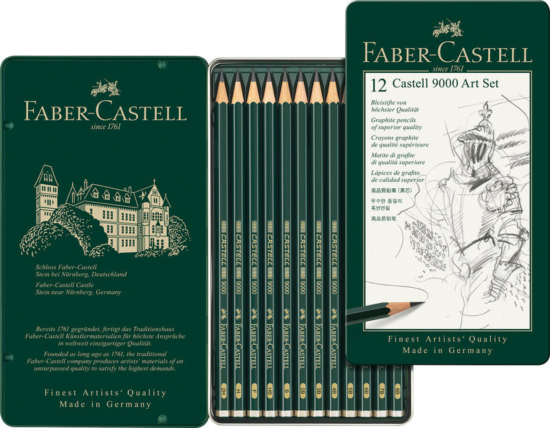Faber-Castell CASTELL 9000 Bleistift – 12er-Set