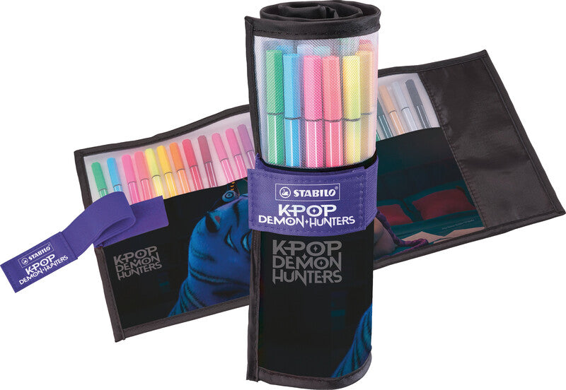 STABILO Pen 68 Filzstift – Rundspitze, 1 mm, wasserbasiert, 25 Farben