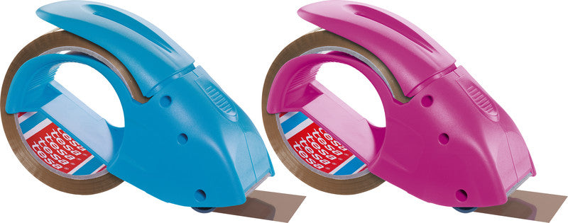 tesa Verpackungsbandabroller Pack'n'Go – für Rollenbreite bis 50 mm, für Bandlänge bis 66 m, mit Bremse