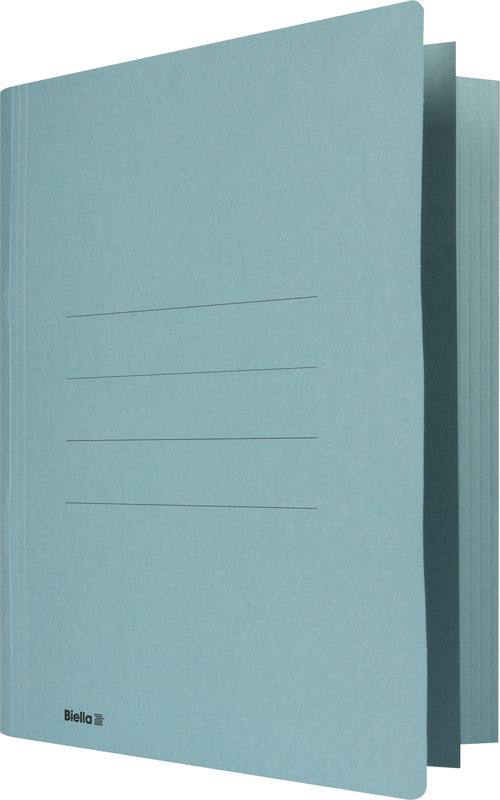 Biella Schnellhefter Praxis – A4, Karton, blau, Beschriftungslinien, 320 g/m²
