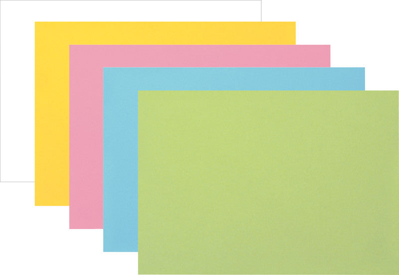Biella Karteikarte A6 Querformat, Blanko, Blau, 205 g/m², Karteikarton – 100 Stück