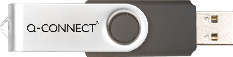 Q-CONNECT USB-Stick – 8 GB, USB 2.0, drehbarer Verschluss