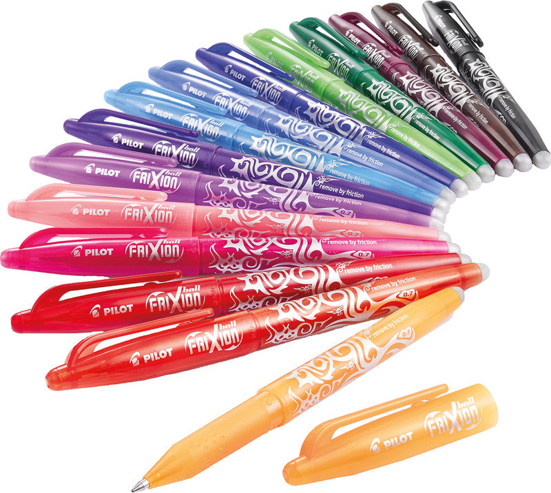 Pilot FriXion Ball – radierbarer Tintenroller mit Kappe, 0,7 mm, rot