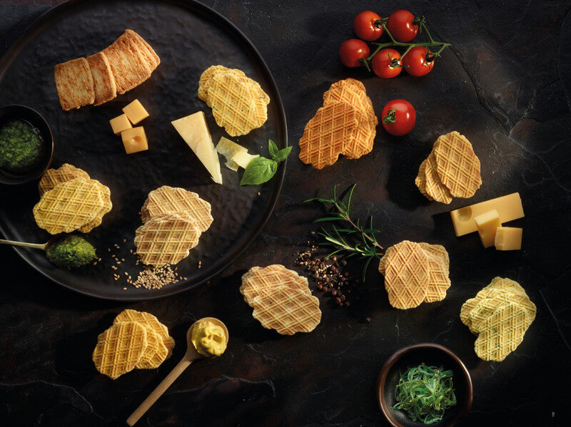 Verduijn's Waffeln – Tomate & Basilikum, Schachtel, 75 g