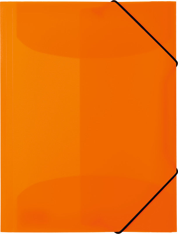 HERMA Sammelmappe, für A4, Kunststoff, orange, mit Gummizug