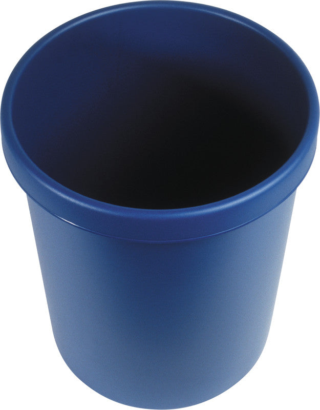 Helit Papierkorb the german – 18 l – Kunststoff, blau – Ø 315 × H 331 mm