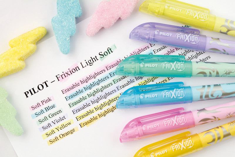 Pilot FriXion Light Textmarker pastellviolett – Keilspitze, 3,3 mm, radierbar