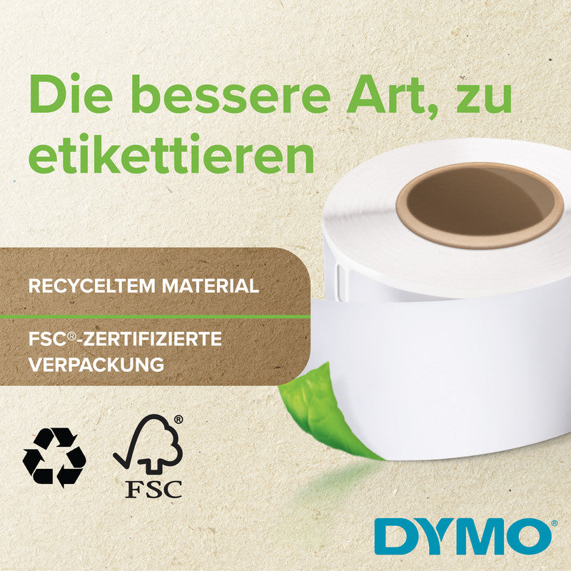 DYMO Adress-Etiketten, 89 mm × 28 mm, permanent, für LabelWriter 310, 320 und andere, 4 × 130 Stk.