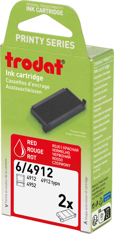 Trodat Ersatzkissen – Rot, Kunststoff, getränkt