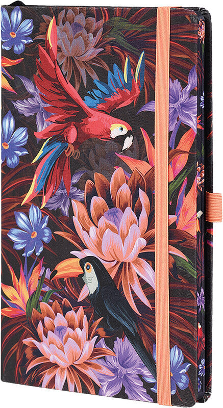 Castelli Notizbuch, 130 × 210 mm, punktkariert, Leimbindung, Hardcover, 192 Seiten, 80 g/m² – mehrfarbig