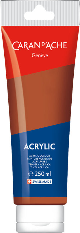 Caran d'Ache Acrylfarbe – Bronze 497 – 250 ml, Tube – für Leinwand, Glas, Metall