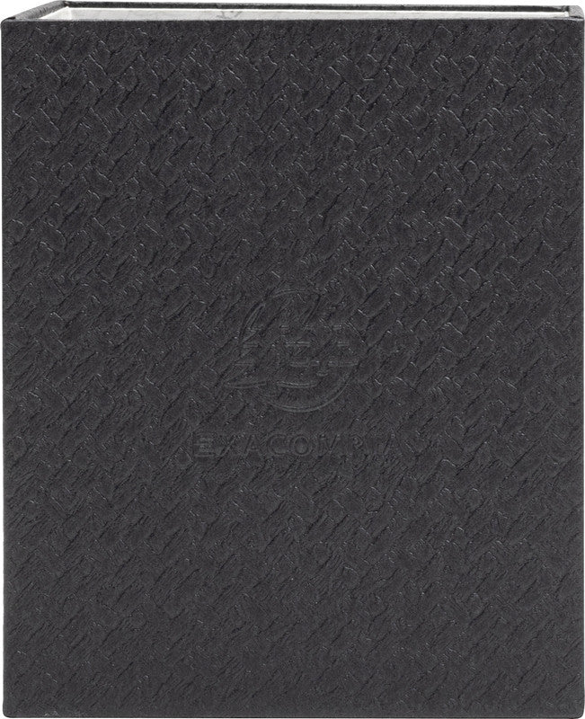 Exacompta OfficeByMe 67601E Stifteköcher – 3 Fächer, Schwarz, Karton, B 91 × H 108 × T 91 mm, 8er-Set