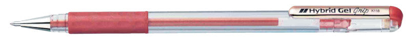 Pentel Hybrid Gel Grip Gelschreiber – bronze, 0,8 mm, wasserfest, lichtbeständig, Kappe – für Linkshänder