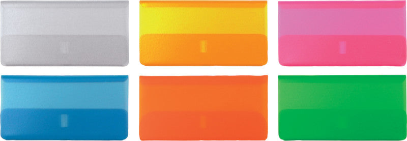 Connect Hängemappen-Klarsichthülsen – 60 × 31 mm, Grün, 25er-Pack