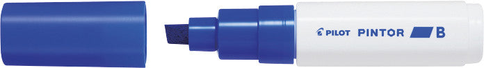 Pilot Pigment Marker Pintor – Keilspitze 8 mm – Sortiert – 4er-Set – Für dunkle Oberflächen geeignet