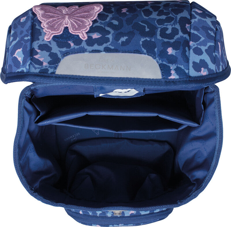 Beckmann Schulrucksack Plus Air – 6-teilig – Cheetah – aus recycelten PET-Flaschen