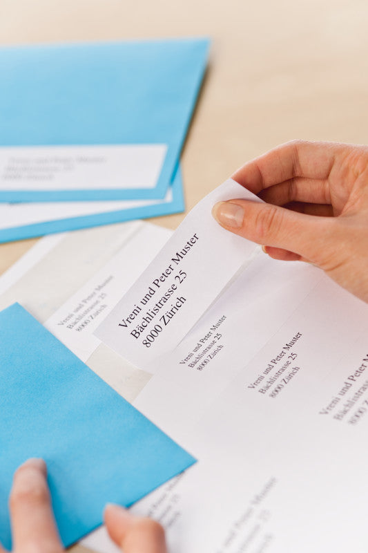 Q-connect Drucketiketten, 210 mm × 297 mm, weiss, Papier, permanent, 200 Blatt