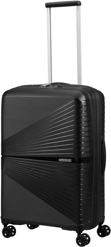 American Tourister Trolley – 67 l, Hartschale PP, 4 Doppelrollen, mit TSA, Onyx Schwarz, 44,5 × 67 × 26 cm