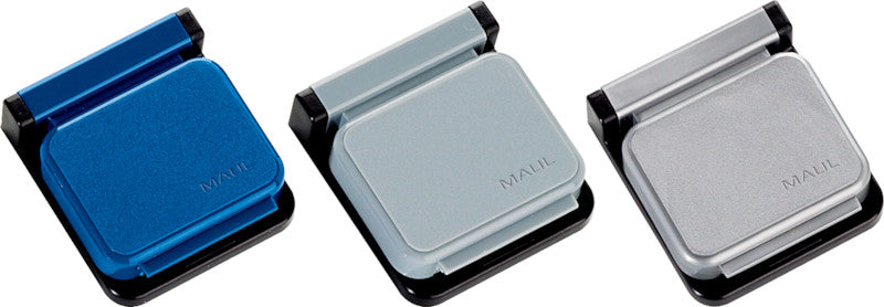 MAUL Stiftschlaufe – selbstklebend, Kunststoff, blau, 36 × 12 mm