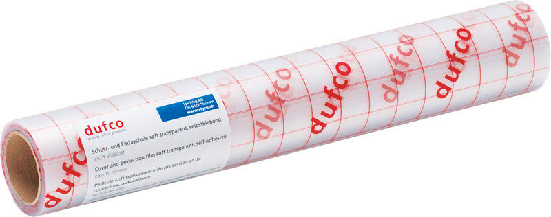 Dufco Klebefolie – wiederablösbar, transparent – 35,0 × 500,0 cm