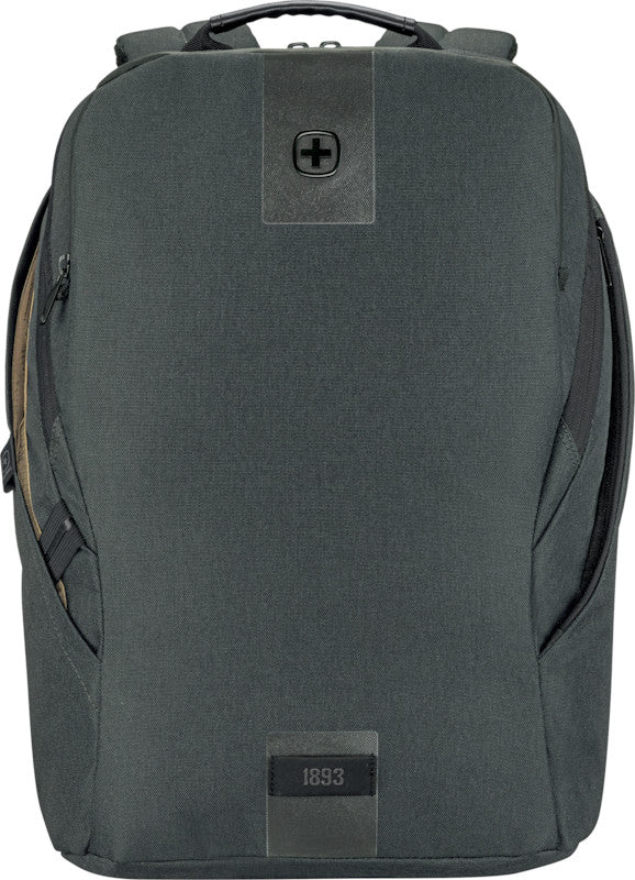 Wenger/SwissGear Wenger MX ECO Light – Notebook-Rucksack – für 16" Notebook, 19 l, rPET, Grau, Anti-Diebstahl-Verschluss