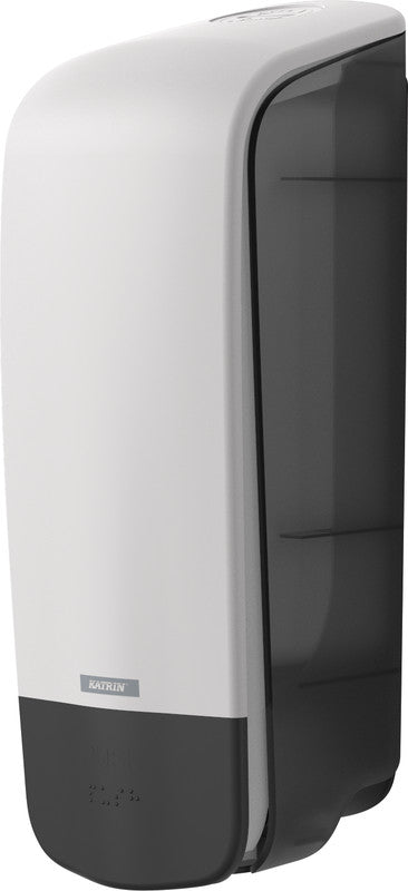Katrin Inclusive Manueller Seifenspender – Wandmontage – 1'000 ml, Weiss, Kunststoff