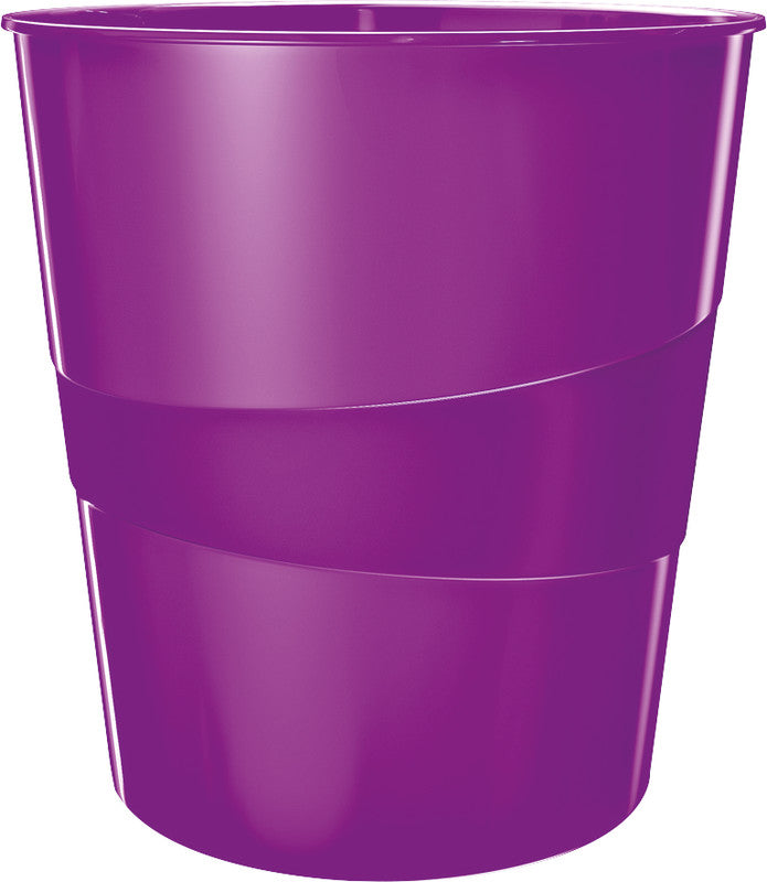 Leitz Papierkorb WOW – Kunststoff, Violett