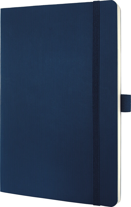 Sigel Notizbuch, A5, liniert, Fadenheftung, 194 Seiten, 80 g/m² – dunkelblau