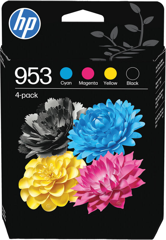 HP 953 Tintenpatronen-Multipack, 4er-Set (Original) – für HP OfficeJet Pro 7720/7730/7740, 8210, 8720/8730