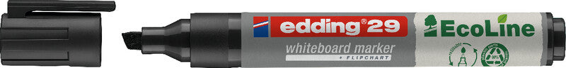 Edding Whiteboard-Marker 29 EcoLine – Keilspitze 1-5 mm – sortiert – 4er-Set – trocken abwischbar
