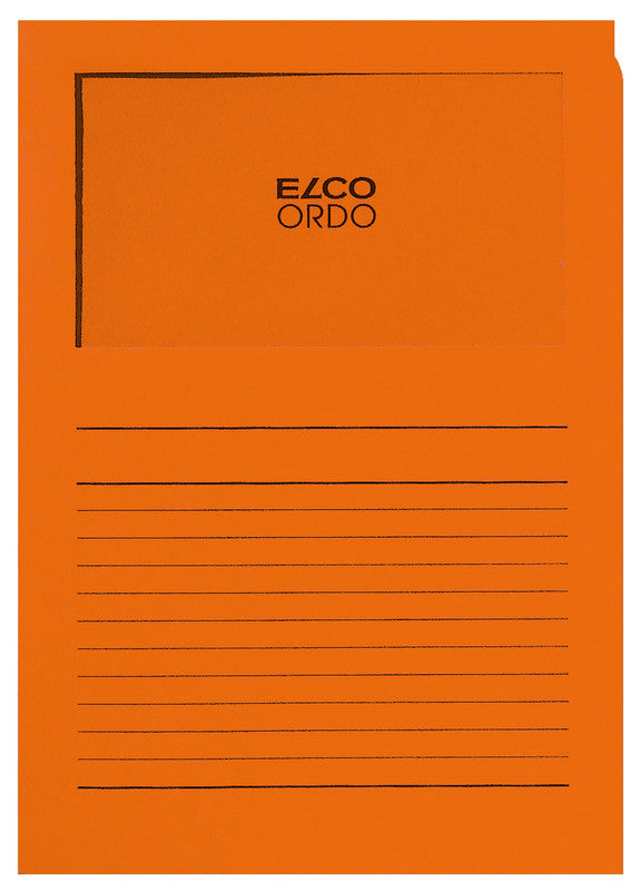Elco Ordo Classico Sichtmappe A4 – Orange, Papier, 10er-Pack