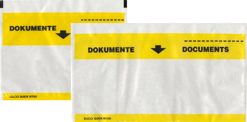 Elco Dokumententasche – C6/5 (229 × 114 mm), transparent, selbstklebend, Aufreissperforation – 250 Stück