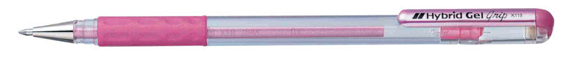 Pentel Gelschreiber – Pink Metallic, 0,8 mm, wasserfest, lichtbeständig, für dunkles Papier, Kappe