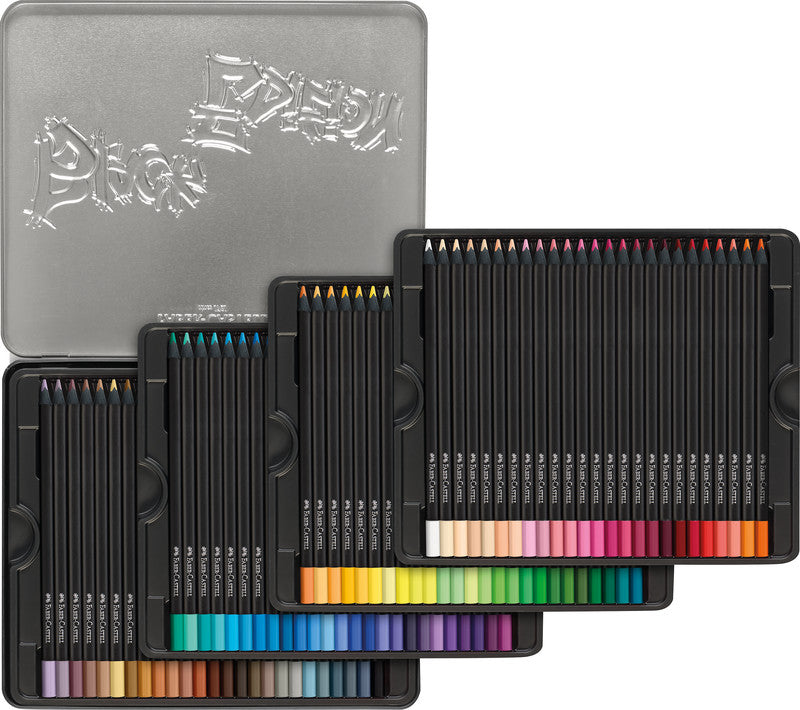 Faber-Castell Buntstifte – 100 Farben, im Metalletui, Ø 3 mm, dreikantig, FSC