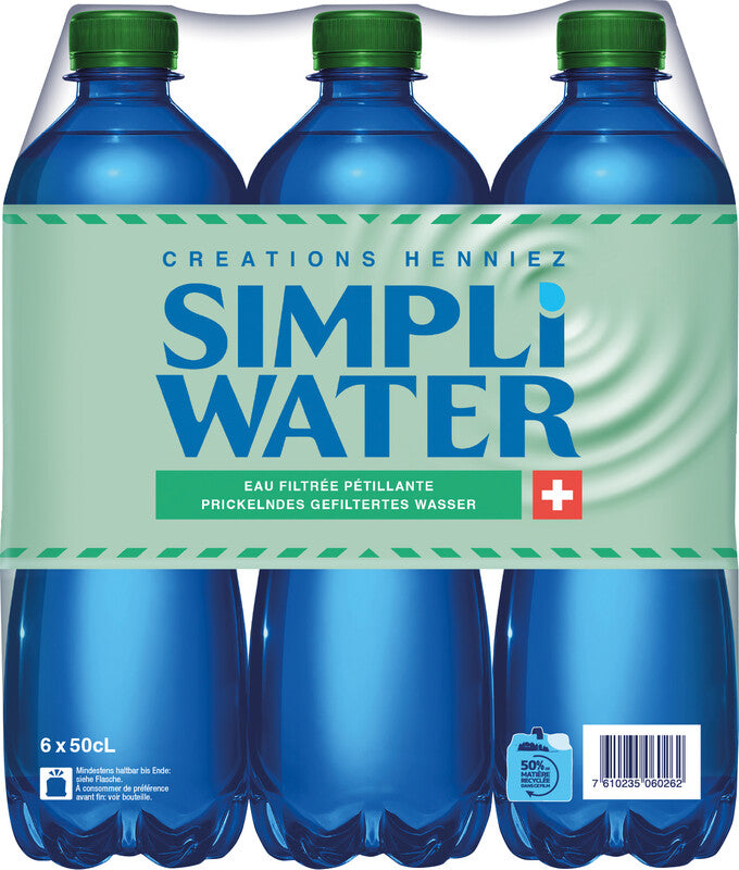 Simpli water Mineralwasser prickelnd – 50 cl