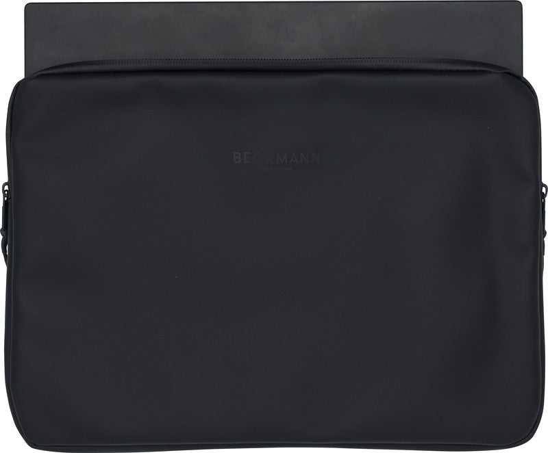 Beckmann Street Notebook-Schutzhülle – für Notebooks bis 14", wasserabweisend, recyceltes PET (rPET), schwarz