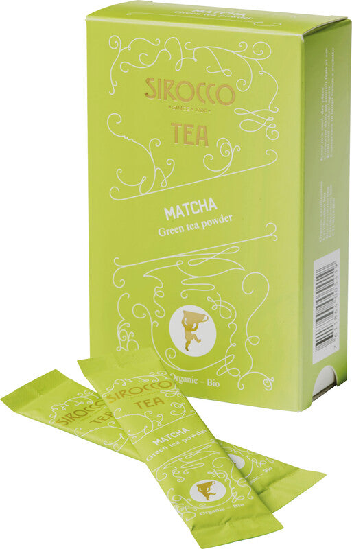 Sirocco Matcha – Teepulver, Bio-Grüntee – 15 Sticks à 1,5 g