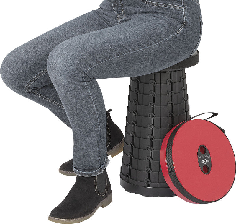 Wedo Hocker Sittogo – Sitzhöhe 6,5–44 cm, 135 kg, rot