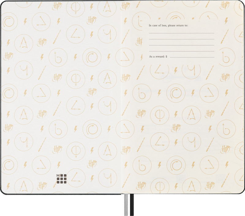 Moleskine Notizbuch Limited Edition Harry Potter, Leimbindung, Hardcover, 176 Seiten, 100 g/m² – schwarz