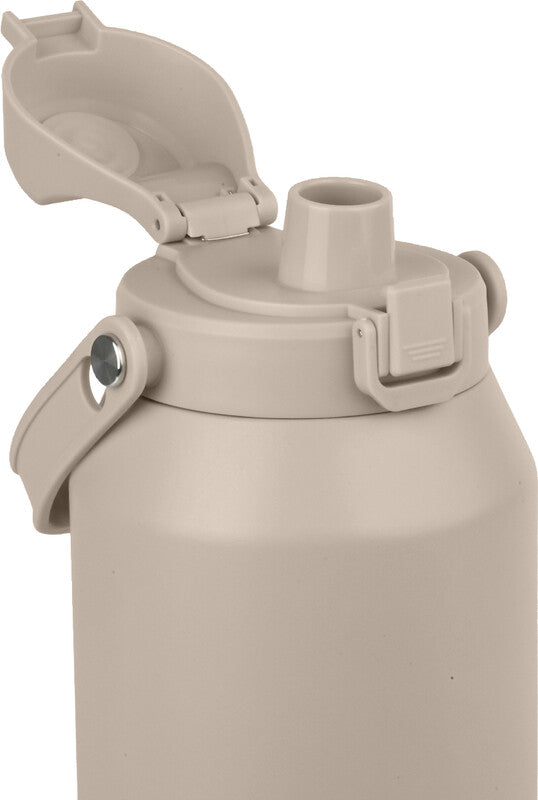 Estia Lift Isolierflasche 1,8 l – Doppelwandig 12 h heiss/12 h kalt, Edelstahl, Beige