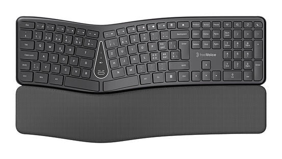 Freevoice Ergonomische Tastatur – Kabellos – QWERTZ (CH)
