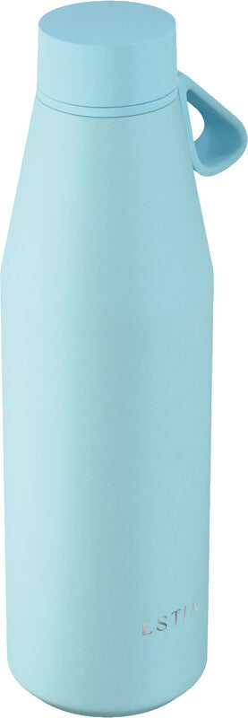 Estia Flow Isolierflasche 500 ml – doppelwandig 12 h heiss / 24 h kalt, Edelstahl, Schraubdeckel