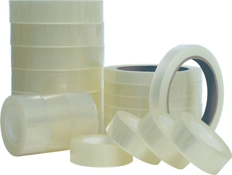Q-Connect Klebeband – permanent, klar, Kunststoff, 19 mm × 66 m, transparent