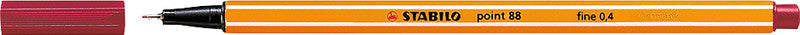 STABILO Point 88 Fineliner 0,4 mm – dunkelrot